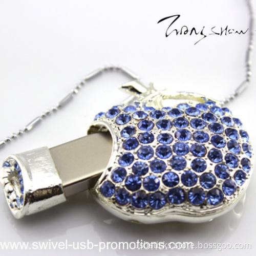 jewelry apple shaped colorful usb memory stick for promotions